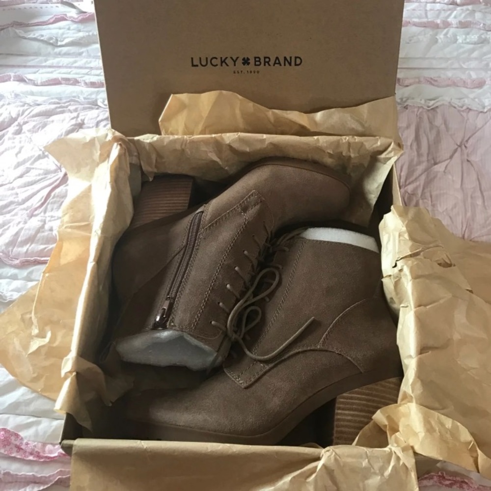 Size 7.5 Lucky Brand boots NIB **SOLD ON MERCARI**